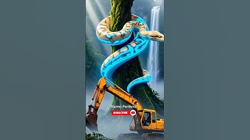 Nature Exploration | Giant Python and Abandoned Eskavator #shorts #nature #python #meme #ai #flyxo