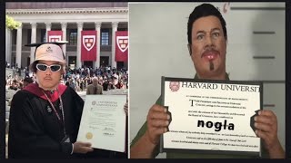 Nogla Proves he went to Harvard University