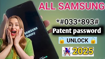Samsung Mobile Ka Pattern Lock Kaise Tode || How To Unlock Samsung Galaxy Phone Forgot Password 2025