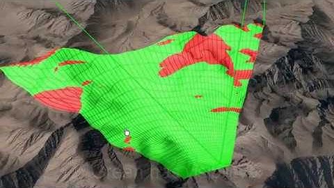 Geoweb3d Visibility Analysis with rural content