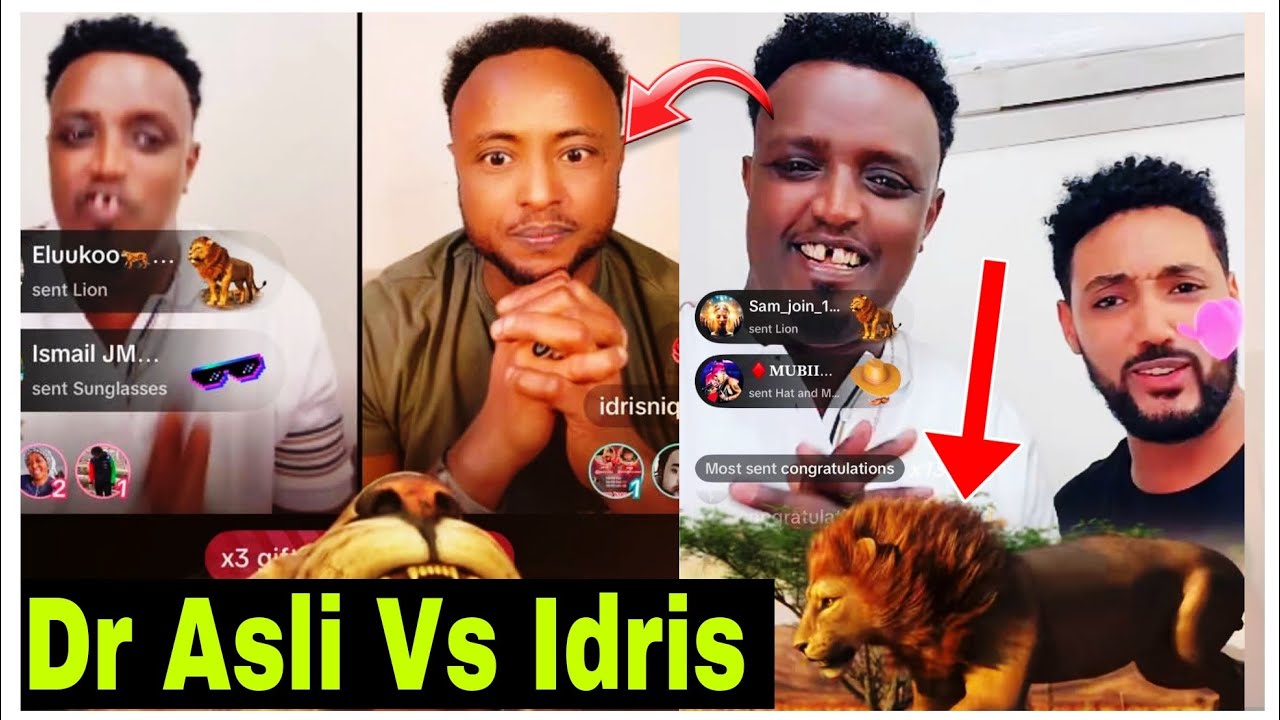 Asli oromo seena dalage//Dr Asli Vs Idris Live TikTok// 4/21/2025 F24