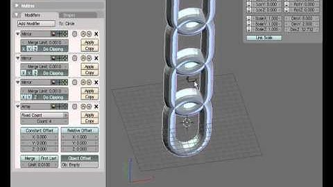 Blender modifier stack