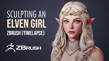 How to make a Beautiful ELF in Zbrush - Timelapse