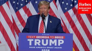 BREAKING NEWS: Trump Does Mocking Stuttering Impression Of Biden In Attack On SOTU At Georgia Rally