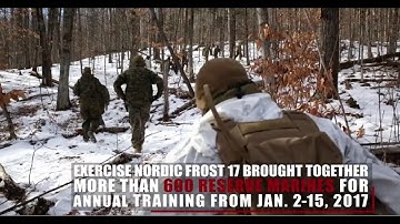 Marines train in harsh cold-weather conditions during Exercise Nordic Frost