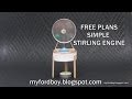 Free Plans Myfordboy Pringle Stirling Engine