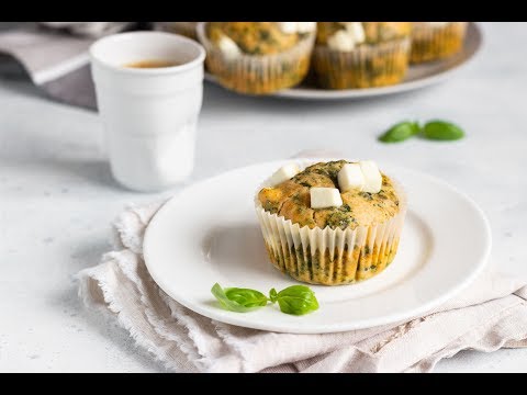 Кекс с фетой и шпинатом