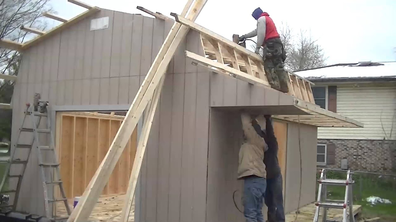 Time Lapse of 18' x 20' Amish shed (barn) in 3 minutes 