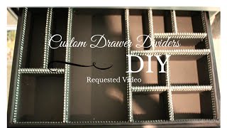 Viewer Requested Video. The problem with department store drawer dividers is they can be expensive and they seldom fit the way 