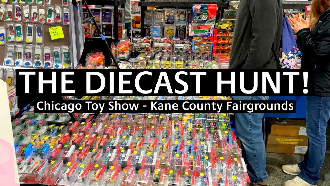 SEARCHING 7 BUILDINGS FOR DIECAST CARS at the Chicago Toy Show! (Kane County Toy Show)