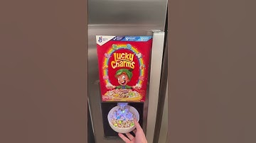 Lucky Charms Fridge #luckycharms #cereal #lifehack