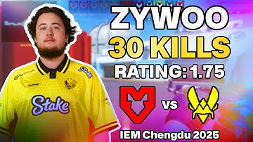 💥 ZYWOO POV: NUKE AWP DOMINATION vs MOUZ! | SEMI FINAL IEM Chengdu 2025