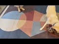 Bavni Geometric Area Rug 8x10, Retro Mid Century Modern Machine Washable Rug, Funky Colorful or Neut