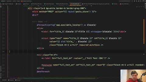 Multi-Language Laravel: Part 2 - DB Models with "title_en"