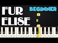 Fur Elise - Beethoven (Right Hand only) | BEGINNER PIANO TUTORIAL + SHEET MUSIC by Betacustic