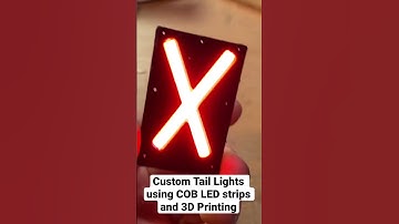 Making a custom taillight using COB LED’s in a 3D Printed Housing.