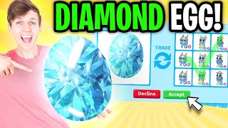 Can We Beat The DIAMOND EGG Trading Challenge In ADOPT ME!? (RAREST EGG IN THE GAME!!!) screenshot 5