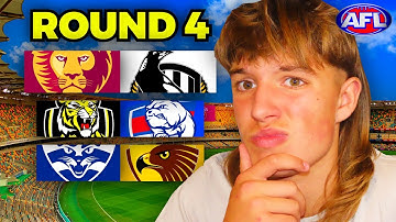 Round 4 AFL Tips + Predictions 2023