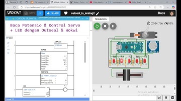 Membaca Potensio dan memutar Motor Servo dengan Outseal Studio & Wokwi