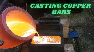 Casting copper bars - Devil forge