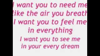 I want you to need me