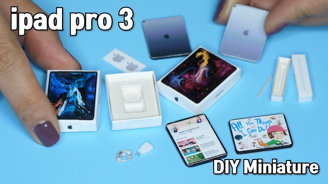 [DIY Miniature] Apple ipad pro 3 미니어처 아이패드 프로3 - YouTube
