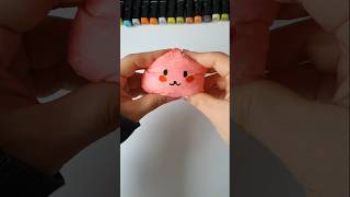 DIY easy tissue paper squishy making #squishy #diy #craft #cute #kawaii #papercraft