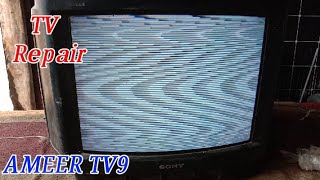 CRT TV white screen problem solved Urdu Hindi Ameer tv9