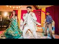 Groom surprises bride with epic wedding performance  bhangra  bollywood  mehndi sangeet night