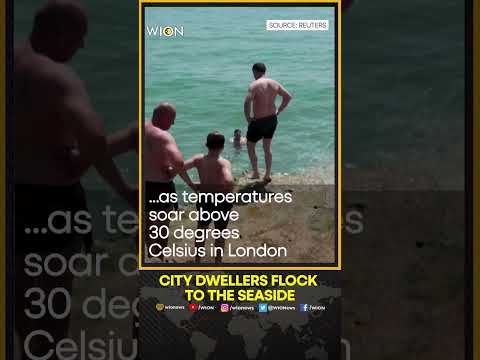 City dwellers hit British beaches, fleeing hot weather in town | WION Shorts