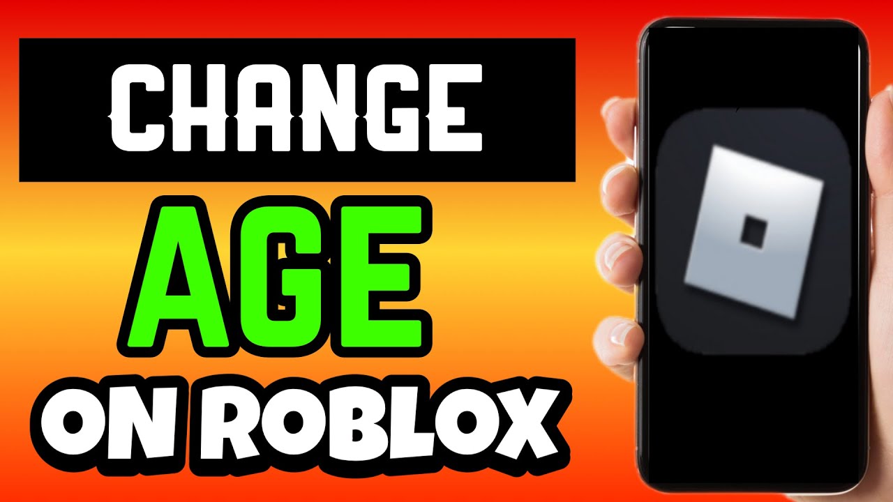 How To Change Your Roblox AGE If Under 13 Change Roblox Age IN 2 Minutes YouTube 