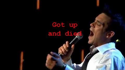 Robbie Williams Mr Bojangles lyrics