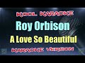 Roy orbison  a love so beautiful karaoke version vt