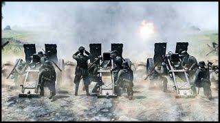 BLOODY GERMAN GUN FORTRESS DEFENSE! Custom Gates of Hell Battle