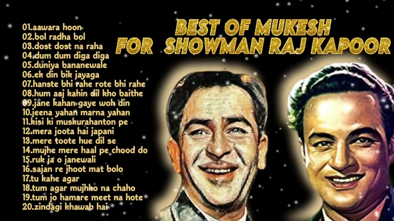 Best of Mukesh  Raj Kapoor Hits