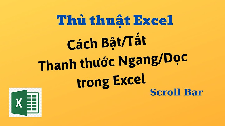 Hướng dẫn hiện thị ruler trong excel 2010