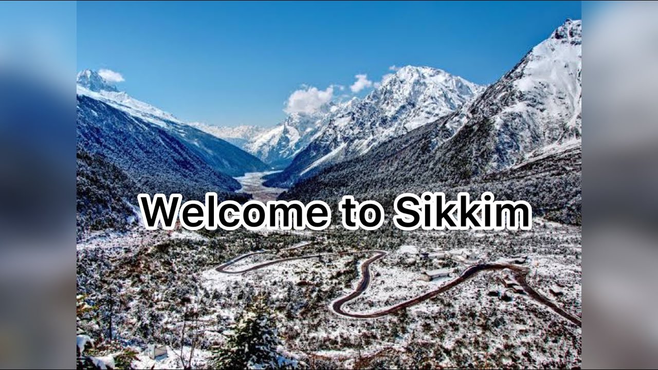 Snow covered mountains of Gangtok in April 2023 Silkkim tour 2023