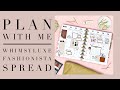 PLAN WITH ME | whimsyLUXE FASHIONISTA SPREAD | THE HAPPY PLANNER