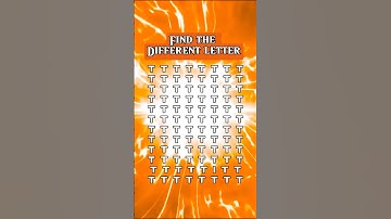 Quiz! Can you find the different letter in 10 seconds? #quiz #quiztime #number #shorts