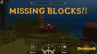 What is the ship building area bug? | Everwind