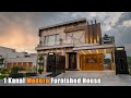 State of the art 1 kanal modern furnished house  sector h dha phase 6 lahore  pakistan