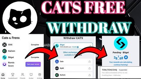 CATS Withdraw Process।Cats TGE Update ।Cats Listing Bybit, Bitget ,Gate Io।Cats Mining Claim Process