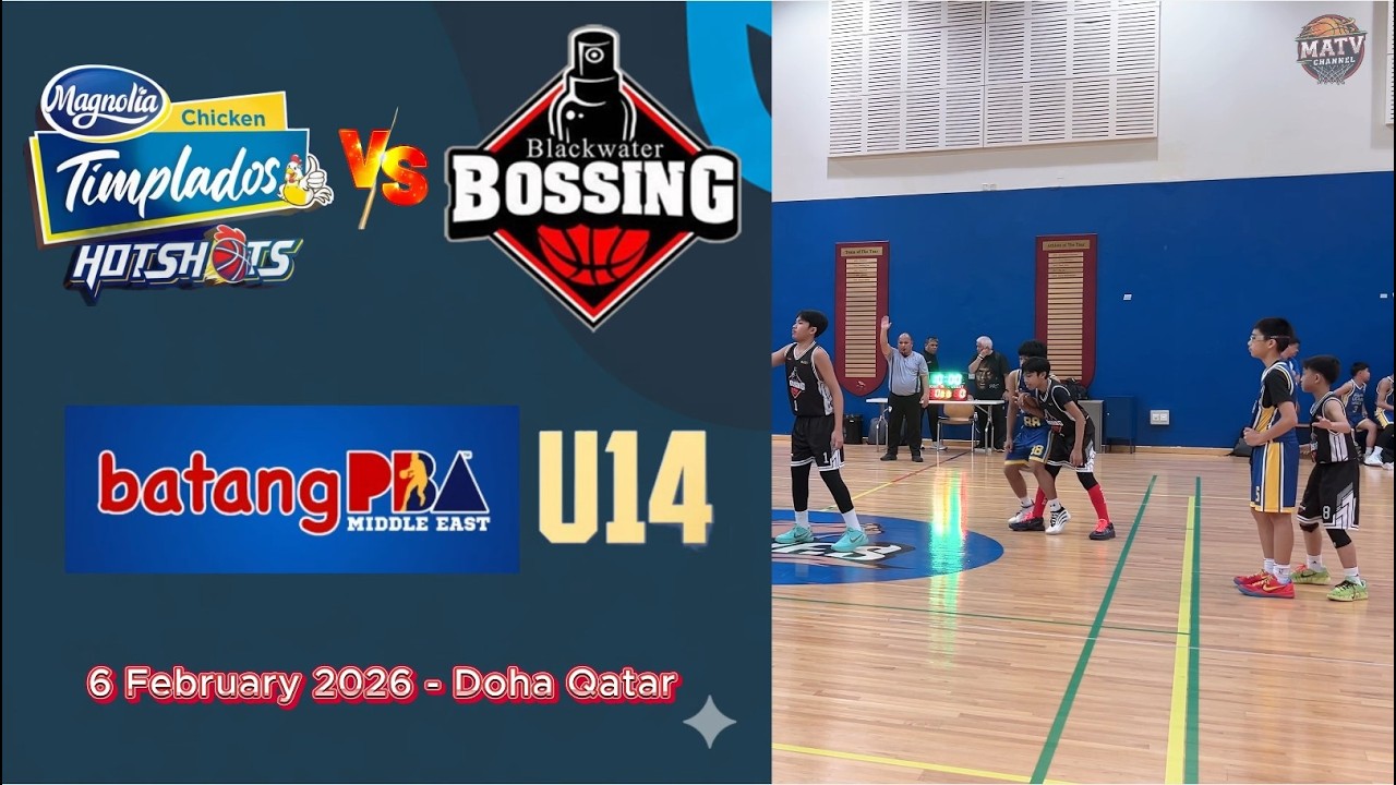 Magnolia VS Black Water U14  -Batang PBA Middleast Doha Qatar - 6 February 2026