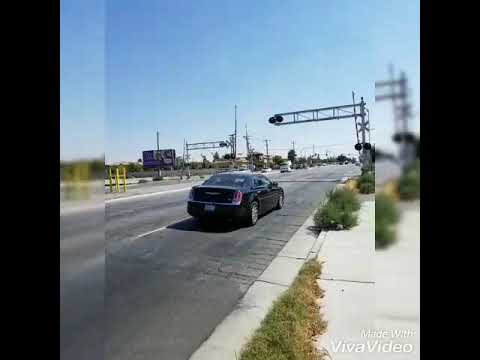 SJVR oil train stops at Gosford Rd railroad crossing Bakersfield CA SJVR oil train stops at Gosford Rd railroad crossing Bakersfield CA