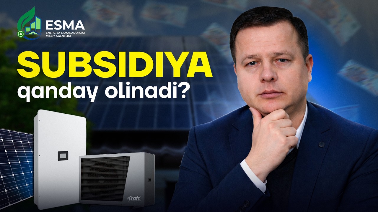 SUBSIDIYA QANDAY OLINADI? 2026. (Quyosh paneli / geliokollektor / issiqlik nasosi)