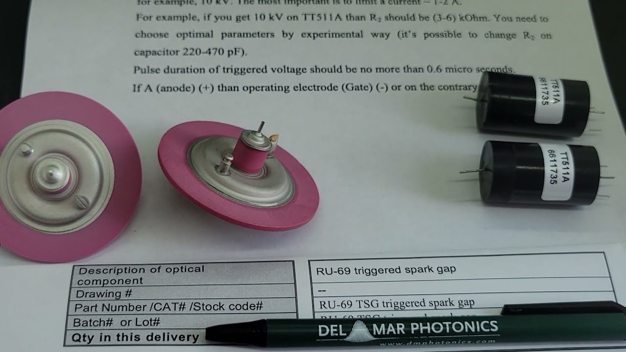 Standard trigger circuit for triggered spark gap RU-69 and RT-53
