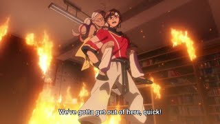 When Akira finds Towasa's book but the library is on fire | Towa no Yuugure