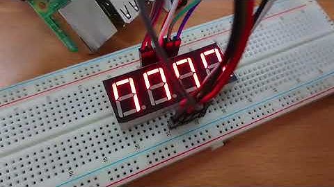 七段顯示器同時顯示0~9(不考慮掃描)