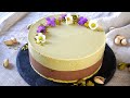 Torta mousse al pistacchio e cioccolato - Pistachio and chocolate mousse cake |ASMR| cakeshare