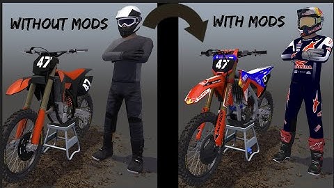 How to install MODS for BEGINNERS in MX BIKES! (every mod)